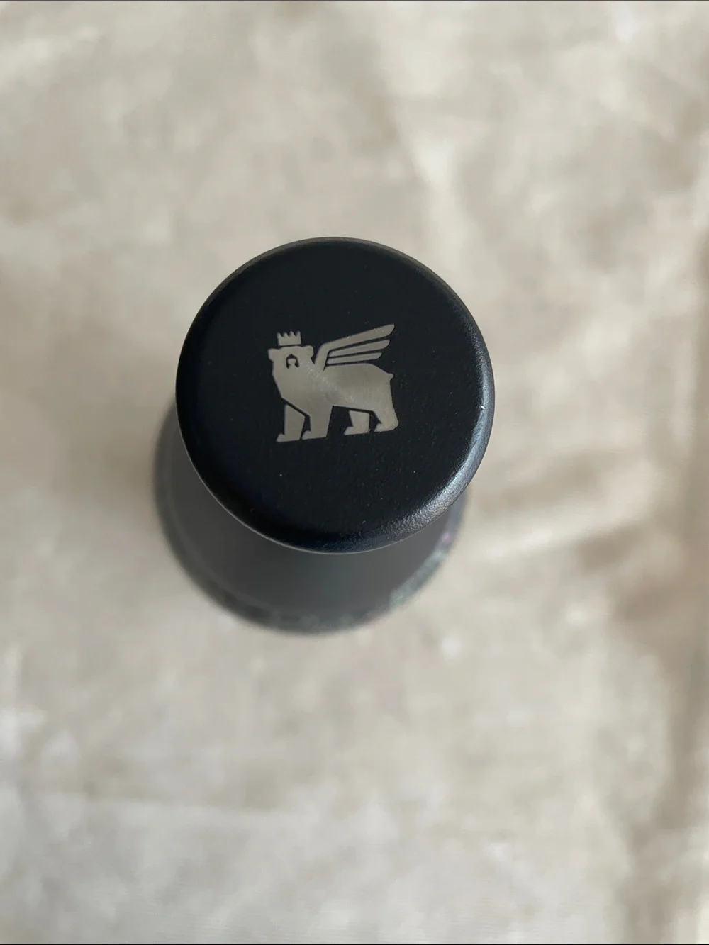 Stanley Black Insulated Bottle with White & Pink Accents - Picture 4 of 7